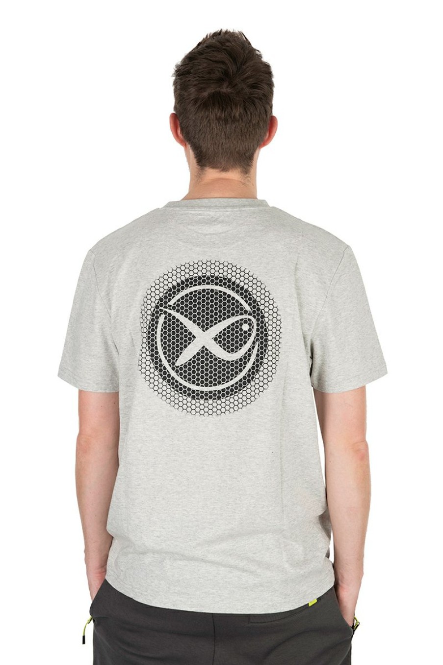 Clothing Matrix | Matrix Large Logo T-Shirt (Marl Grey / Lime)