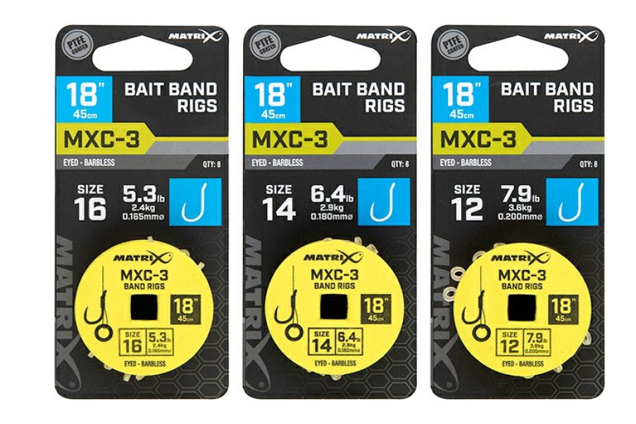 Hooks & Hooklengths Matrix | Matrix Mxc-3 18" Bait Band Rigs