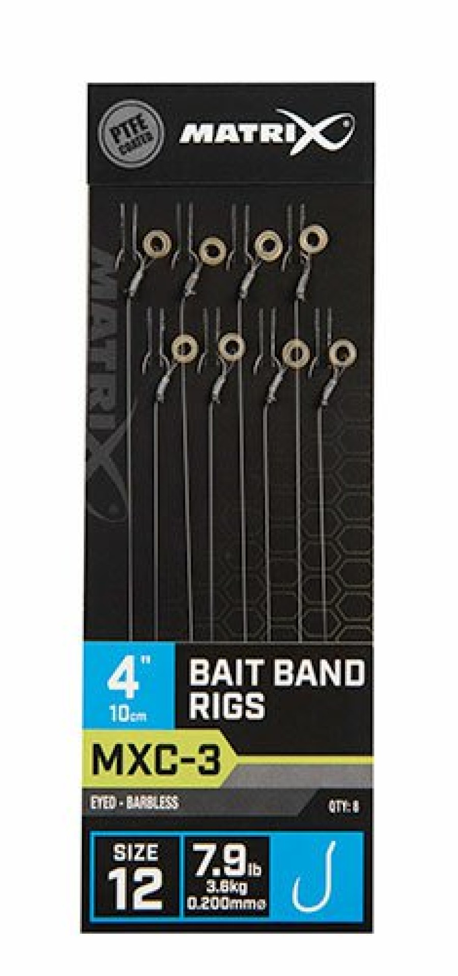 Hooks & Hooklengths Matrix | Matrix Mxc-3 Bait Band Rigs 10Cm/4Ins