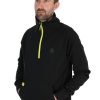 Clothing Matrix | Matrix Black Edition ¼ Zip Sweater (Black / Lime)