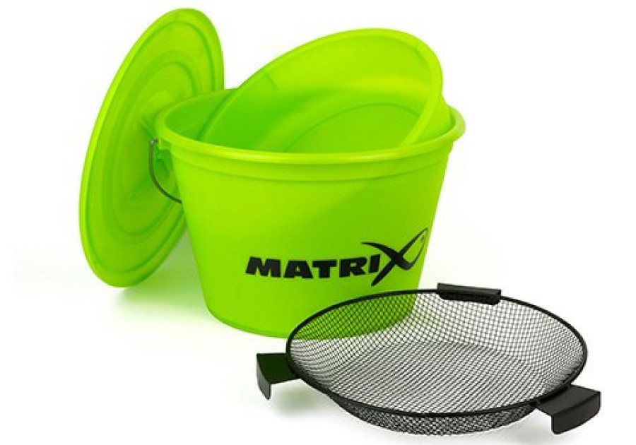 Bait Storage & Preparation Matrix | Matrix Bucket Set - Lime