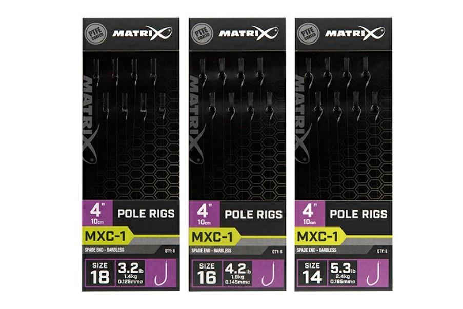 Hooks & Hooklengths Matrix | Matrix Mxc-1 4" Pole Rigs