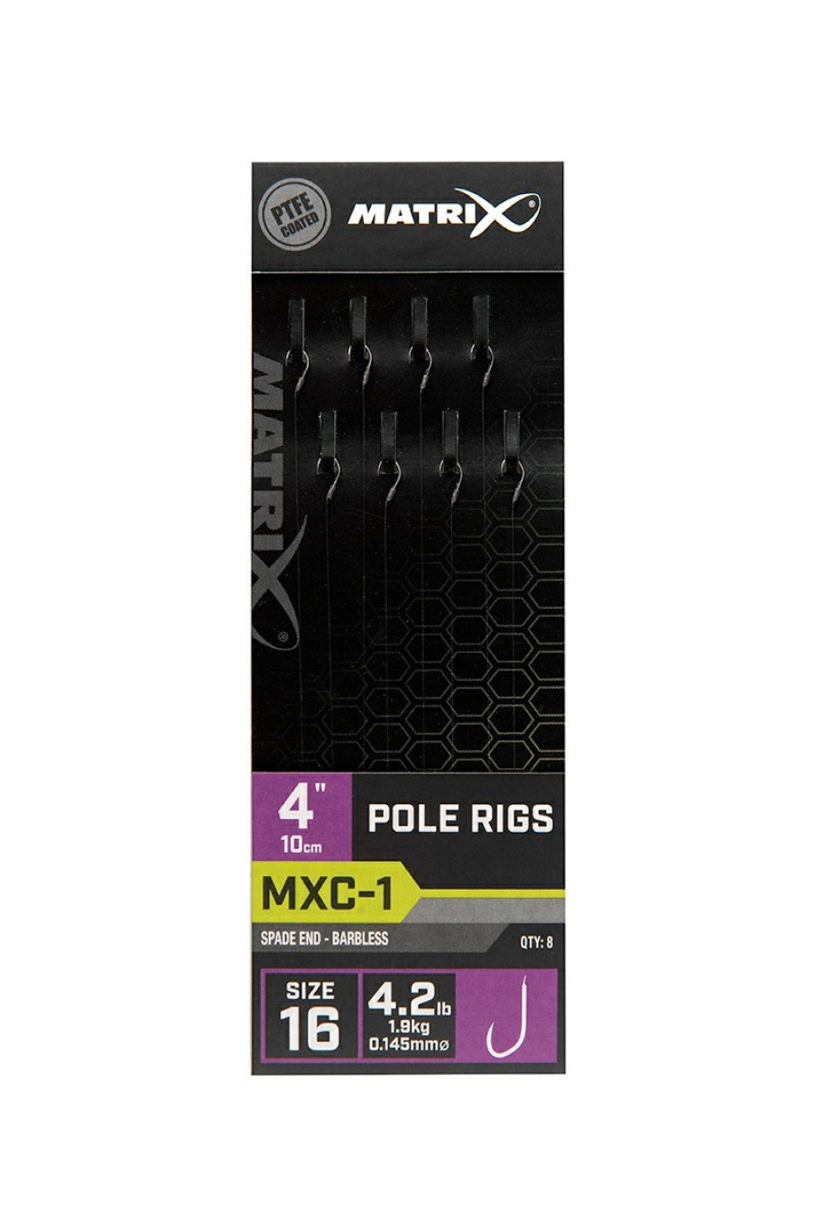 Hooks & Hooklengths Matrix | Matrix Mxc-1 4" Pole Rigs