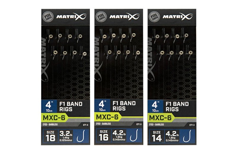 Hooks & Hooklengths Matrix | Matrix Mxc-6 4" F1 Bands