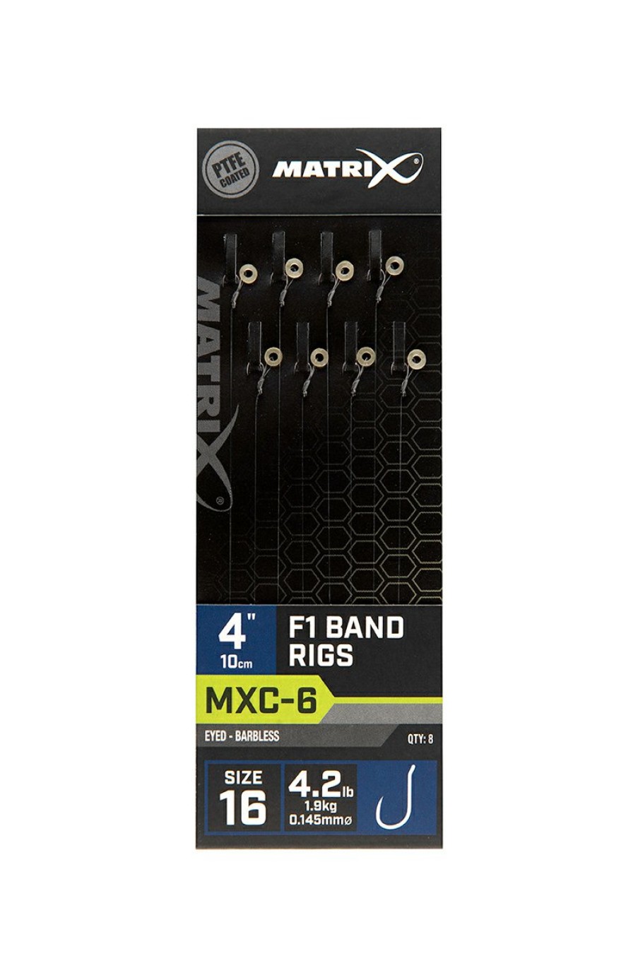 Hooks & Hooklengths Matrix | Matrix Mxc-6 4" F1 Bands