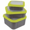 Bait Storage & Preparation Matrix | Matrix Bait Boxes - Grey/Lime