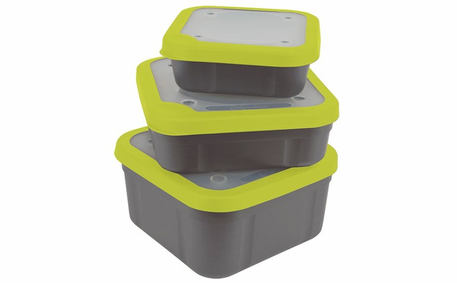 Bait Storage & Preparation Matrix | Matrix Bait Boxes - Grey/Lime